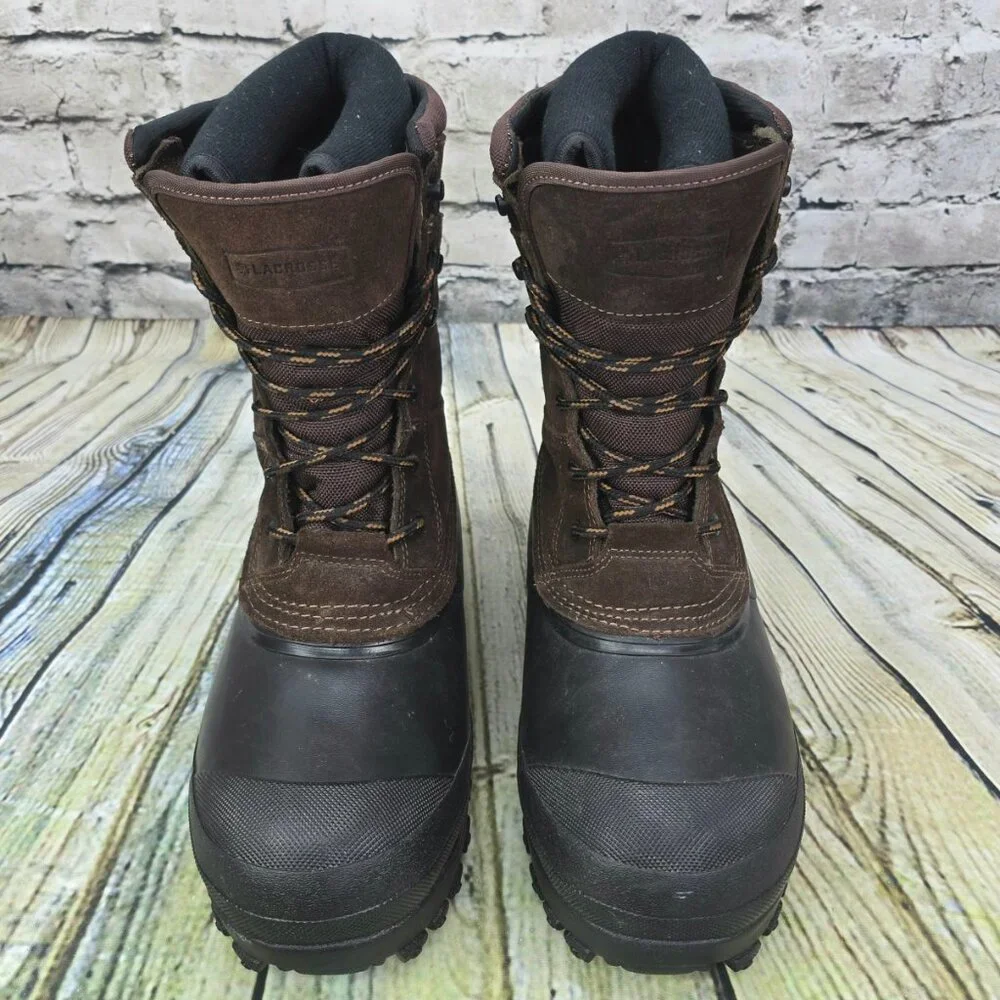 LACROSSE Pine‎ Top Boots 11” Men's Size 8 Brown Leather Suede Mid-Calf Insulated